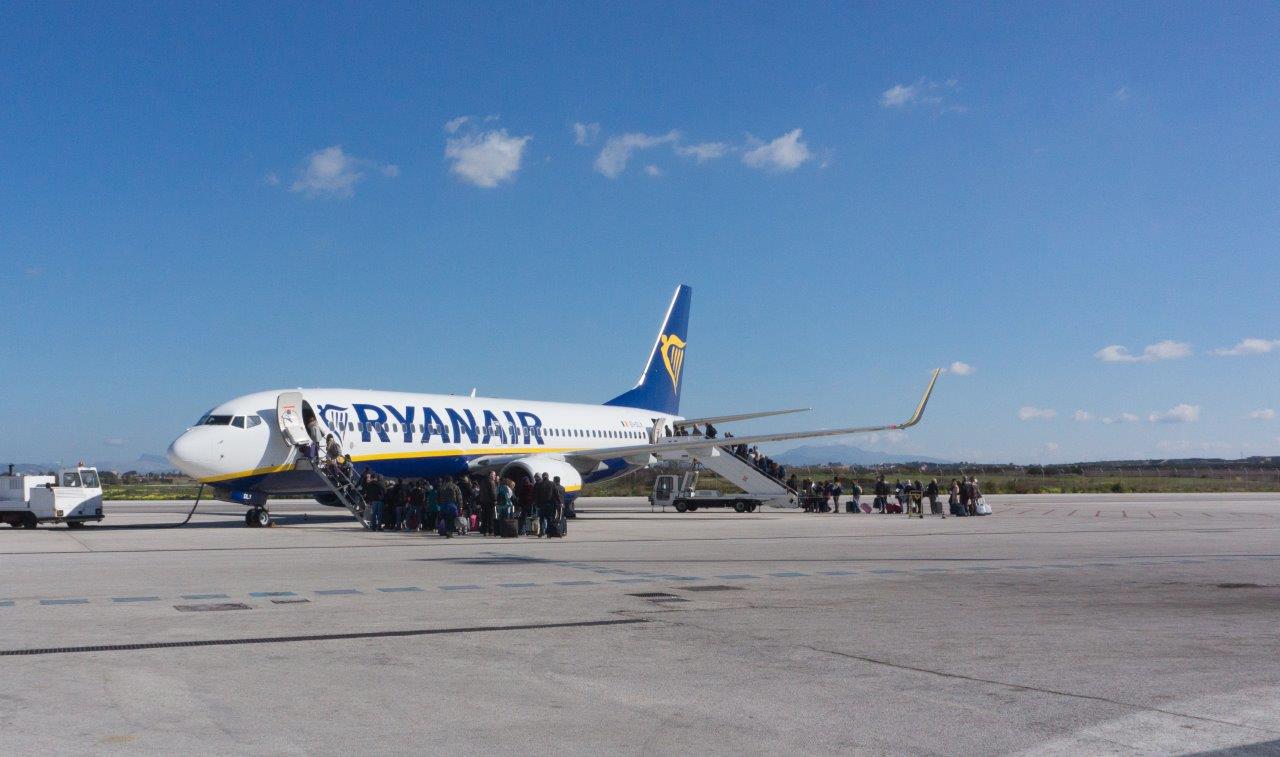 Ryanair, quattordici nuove rotte per la Summer 2022 dell’aeroporto Vincenzo Florio di Trapani Birgi