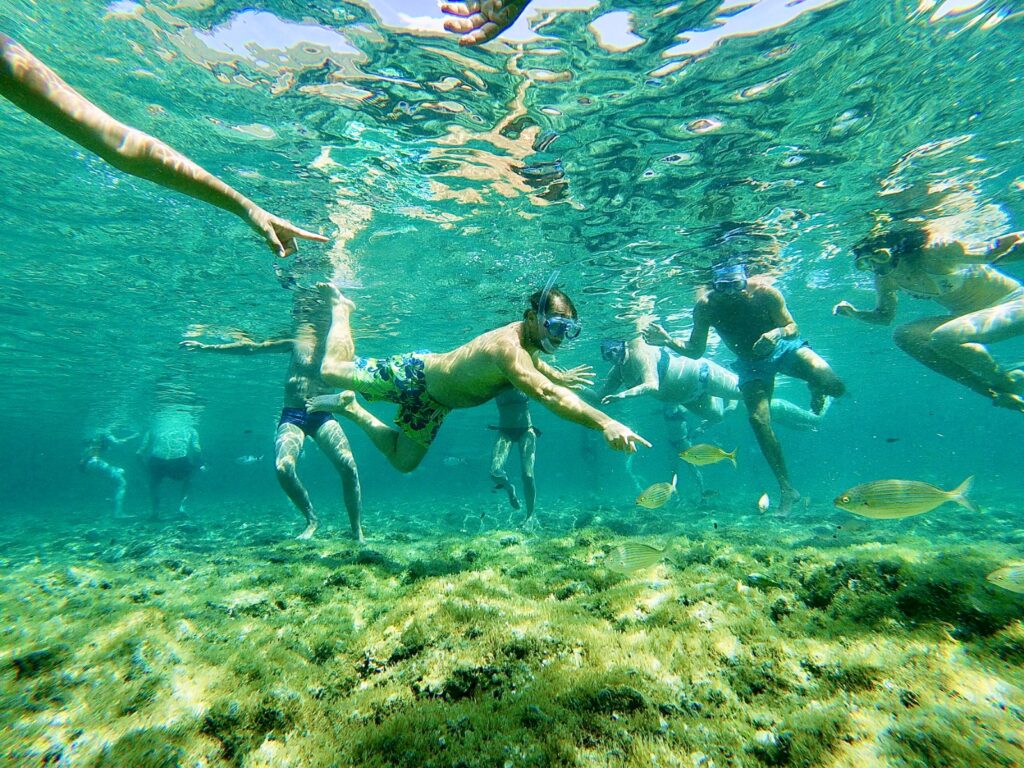 Ustica: sapori, terra e fondali sommersi - Be Sicily Mag - Snorkeling a Cala Sidoti ph Cooperativa Ciprea Ustica