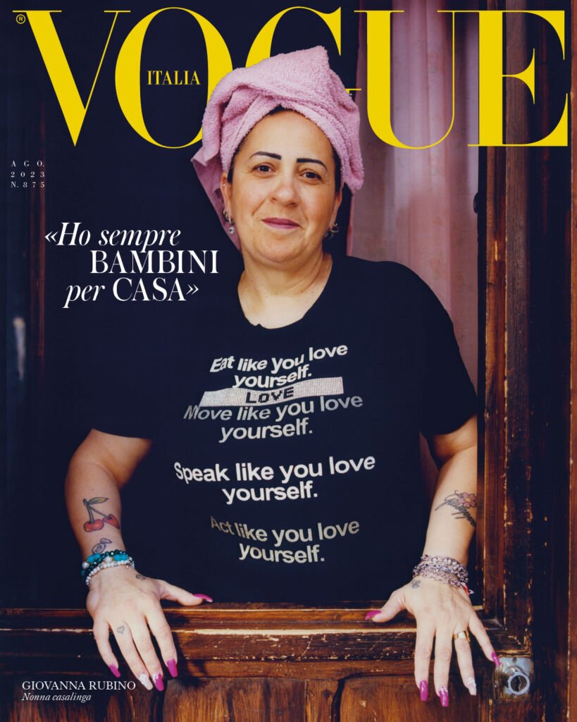 Vogue Italia dedica un numero a Palermo e sostiene la città insieme alla Fondazione Sicilia con una raccolta fondi per i danni causati dagli incendi 7 Vogue Italia dedica un numero a Palermo e sostiene la città insieme alla Fondazione Sicilia con una raccolta fondi per i danni causati dagli incendi - Be Sicily Mag - Vogue Italia Agosto Giovanna Rubino. Nonna casalinga