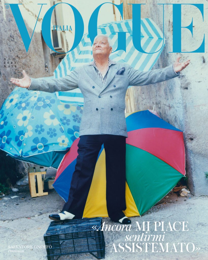 Vogue Italia dedica un numero a Palermo e sostiene la città insieme alla Fondazione Sicilia con una raccolta fondi per i danni causati dagli incendi 11 Vogue Italia dedica un numero a Palermo e sostiene la città insieme alla Fondazione Sicilia con una raccolta fondi per i danni causati dagli incendi - Be Sicily Mag - Vogue Italia Agosto Salvatore Gnoffo. Pensionato
