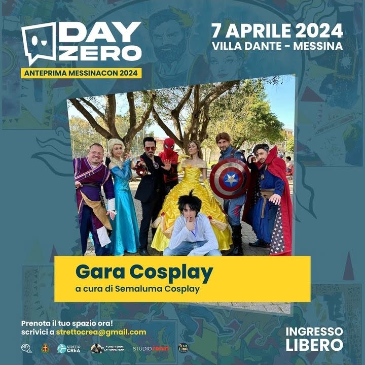 MessinaCon 2024, a Villa Dante il "Day 0" della Fiera del Fumetto e videogames: il programma 2 MessinaCon 2024, a Villa Dante il "Day 0" della Fiera del Fumetto e videogames: il programma - Be Sicily Mag - Gara Cosplay