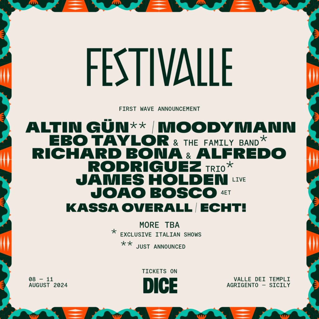 FestiValle 2024: annunciati gli ospiti del Festival internazionale di musica in programma ad Agrigento 4 FestiValle 2024: annunciati gli ospiti del Festival internazionale di musica in programma ad Agrigento - Be Sicily Mag - Grafica 1