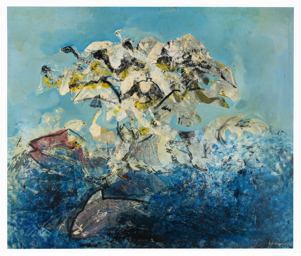 Eterna Primavera: la mostra immersiva della Fondazione Sicilia celebra Francesca di Carpinello 3 Eterna Primavera: la mostra immersiva della Fondazione Sicilia celebra Francesca di Carpinello - Be Sicily Mag - Pesca del tonno olio e tecnica mista su tela 100 x 125 cm Palermo Sicily Art and Culture Fondazione Sicilia