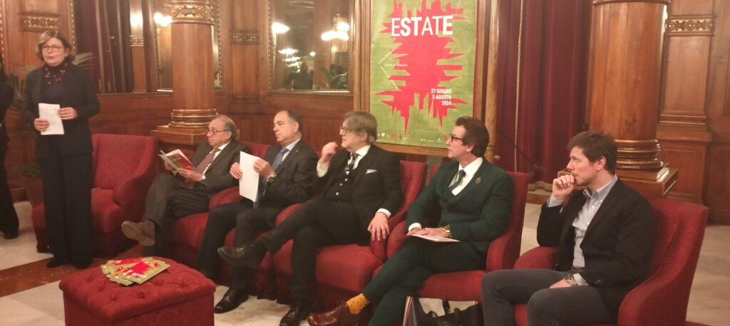 Teatro Massimo, presentata la stagione estiva 2024: protagonisti gli spettacoli in onore di Santa Rosalia 4 Teatro Massimo, presentata la stagione estiva 2024: protagonisti gli spettacoli in onore di Santa Rosalia - Be Sicily Mag - la conferenza stampa da sinistra Giovannella Brancato ufficio stampa Federico Ferina Giampiero Cannella Marco Betta