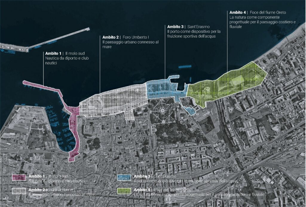 Palermo, Autorità Portuale e Comune lanciano il bando per la riqualificazione di 4 aree: dal Foro Italico alla foce del fiume Oreto 4 Palermo, Autorità Portuale e Comune lanciano il bando per la riqualificazione di 4 aree: dal Foro Italico alla foce del fiume Oreto - Be Sicily Mag - AMBITI 1
