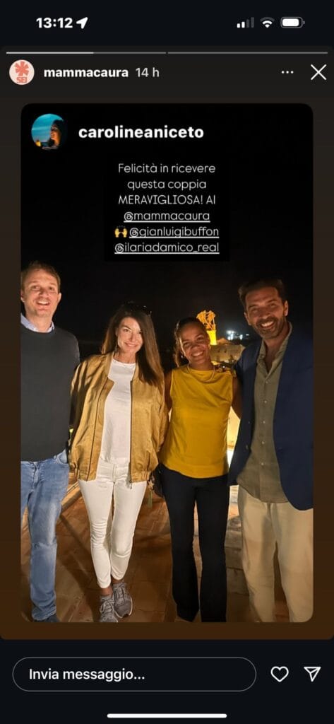 Gigi Buffon e Ilaria D'Amico, luna di miele in Sicilia: romantica tappa a Marsala - Be Sicily Mag - buffon mamma caura