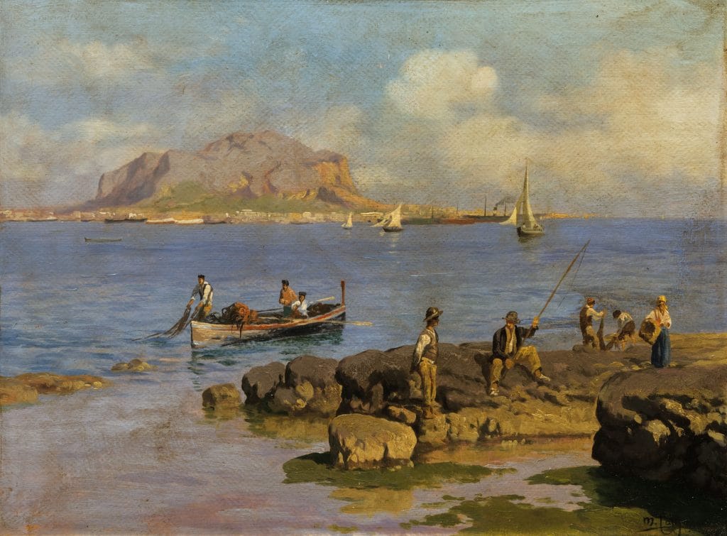 Michele Catti, alla scoperta del pittore siciliano della Belle Époque a 170 anni dalla sua nascita 12 paesaggio marinaro michele catti