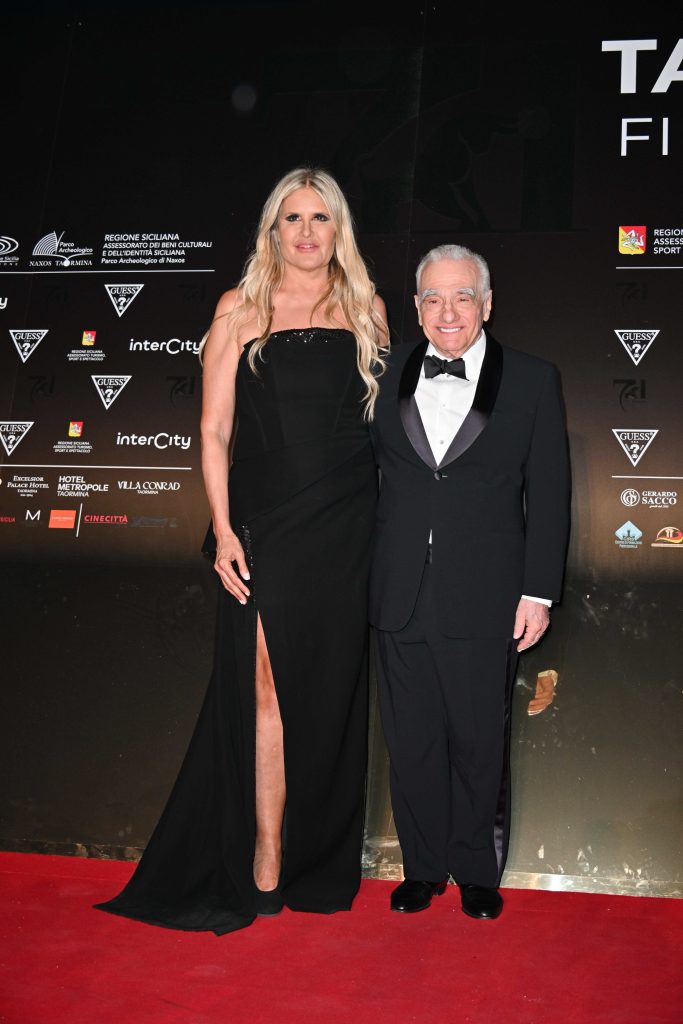 Tiziana Rocca e Martin Scorsese al Taormina Film Festival 2025