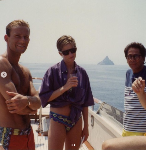Nel segno di Lady D: i ricordi della Principessa in Sicilia nel giorno del suo compleanno 2 Lady D in visita a Stromboli nel 1990 Foto di Giancarlo Giammetti