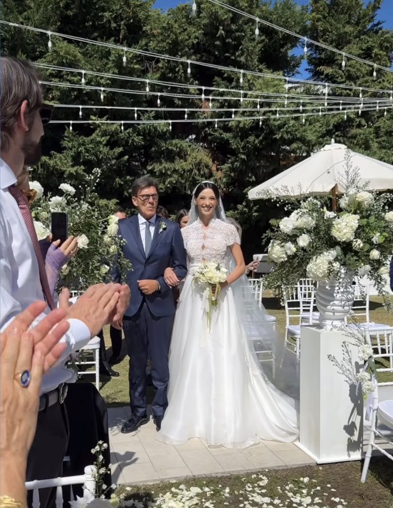 Il fatidico Sì di Alessio Vassallo e Ginevra Pisani a Napoli: festa d'amore per l'attore siciliano 4 Ginevra Pisani e il padre
