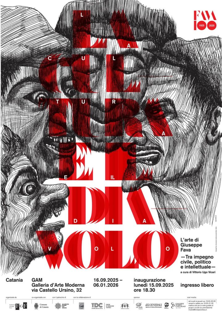 La cultura e il “diavolo”: l’arte di Giuseppe Fava tra impegno civile, politico e intellettuale - Be Sicily Mag - Manifesto Mostra Fava cultura e diavolo page 1