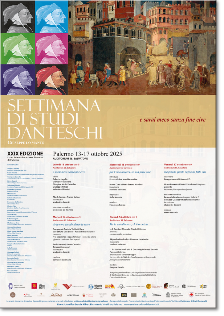 Settimana degli Studi Danteschi in corso a Palermo: alla scoperta di un autore che non appartiene solo al passato - Be Sicily Mag - image