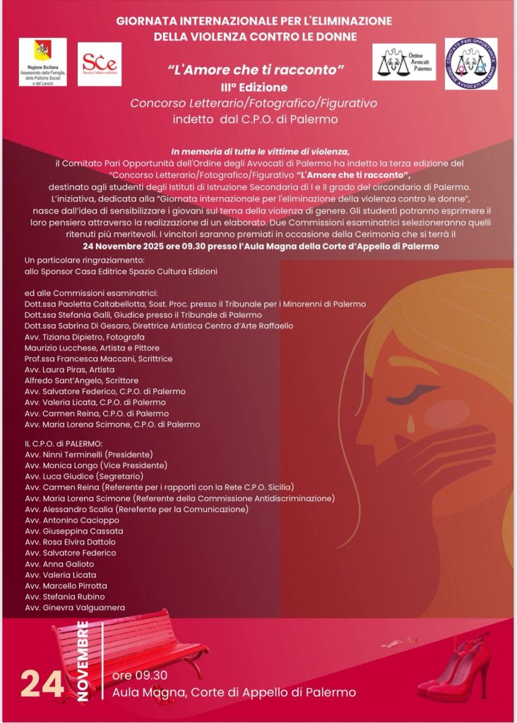 "L'amore che ti racconto", un concorso per studenti contro la violenza di genere: in giuria il Centro d'Arte Raffaello 3 "L'amore che ti racconto", un concorso per studenti contro la violenza di genere: in giuria il Centro d'Arte Raffaello - Be Sicily Mag - Lamore che ti racconto