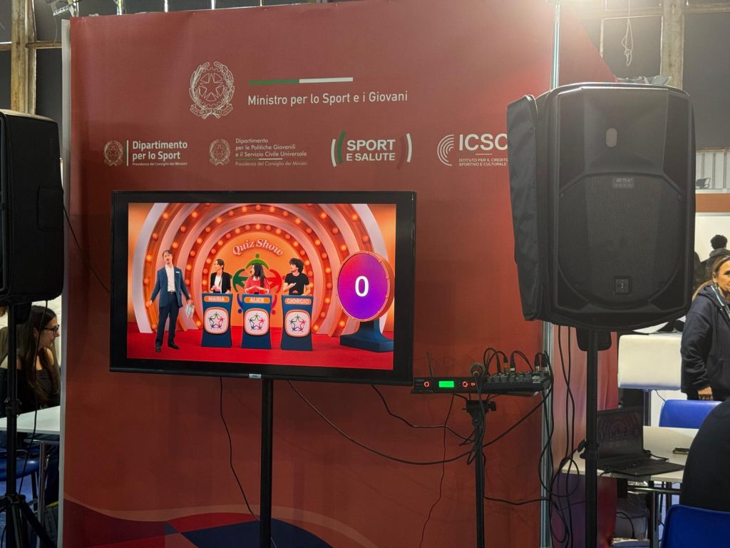 OrientaSicilia 2025: al via il salone dell'orientamento scolastico e professionale - Be Sicily Mag - Un dettaglio dello stand della Presidenza del Consiglio Dipartimento per le Politiche Giovanili