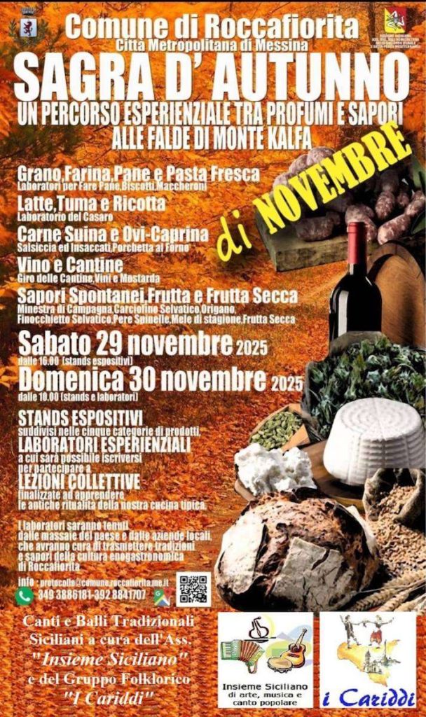 Sagre autunnali in Sicilia 2025: viaggio tra i borghi e i sapori della tradizione 10 sagre autunnali in Sicilia