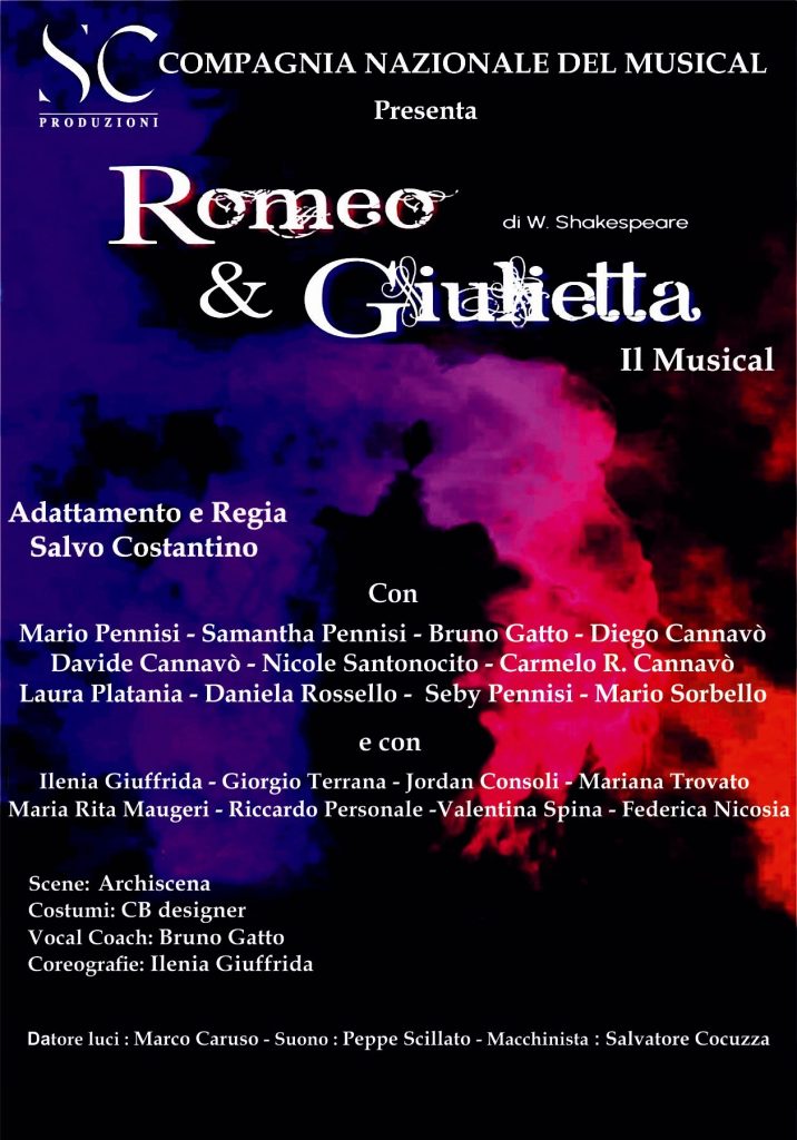 Un amore eterno in musical: Romeo & Giulietta rivivono a Catania 2 Un amore eterno in musical: Romeo & Giulietta rivivono a Catania - Be Sicily Mag - manifesto Romeo e Giulietta ufficiale bis