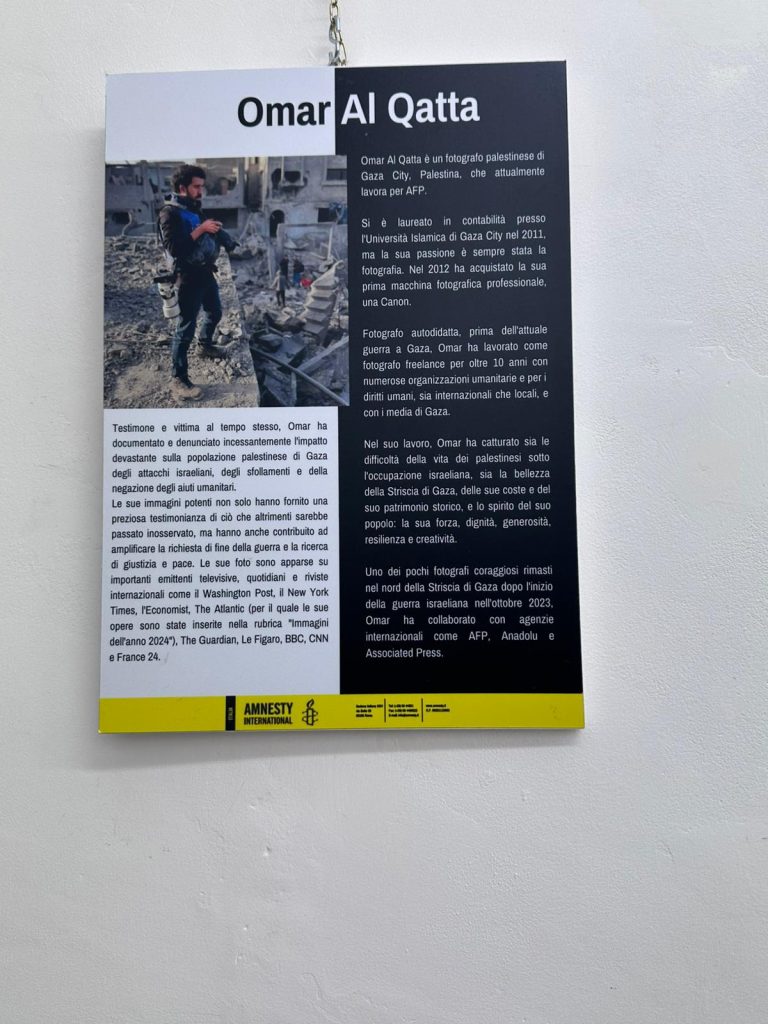 Omar El Qattaa porta “Sotto il cielo di Gaza” a Termini Imerese con Amnesty International 2 Omar El Qattaa porta “Sotto il cielo di Gaza” a Termini Imerese con Amnesty International - Be Sicily Mag - omar al qatta