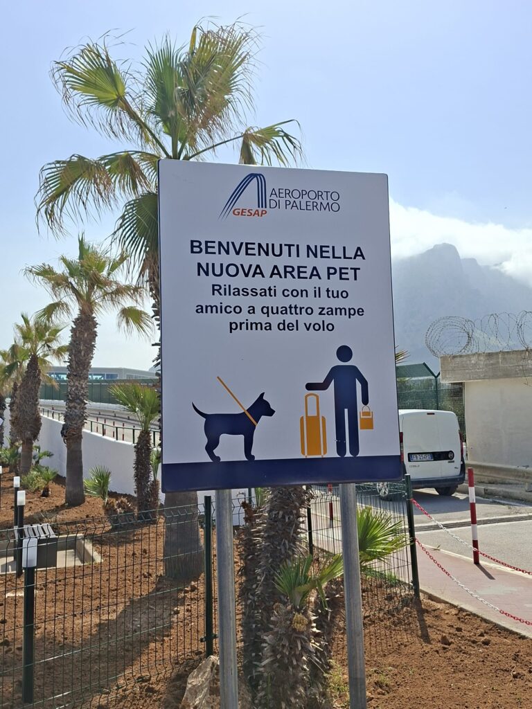All'aeroporto di Palermo nasce uno spazio dedicato agli amici a quattro zampe - Be Sicily Mag - area pet