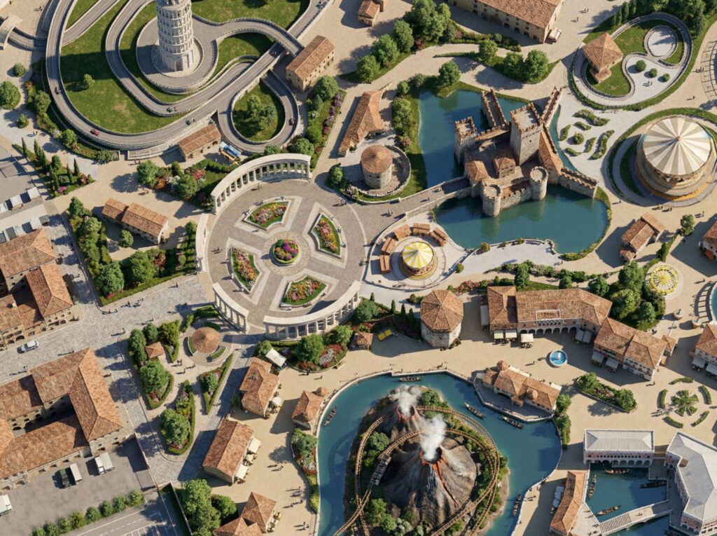 Un parco divertimenti a Partinico da 80 milioni di euro: il progetto “Meraviglia - L'Italia che incanta” - Be Sicily Mag - parco divertimenti partinico 2