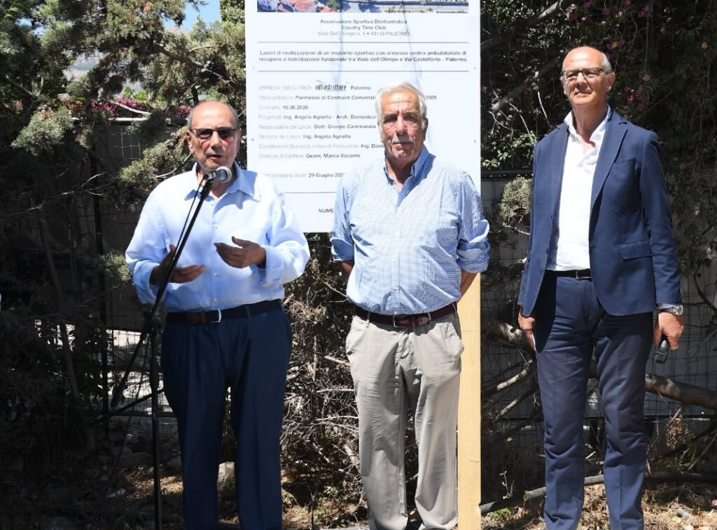 Via ai lavori al Country Time Club di Palermo: in 18 mesi un polo sportivo di 15 mila mq - Be Sicily Mag - schifani cammarata