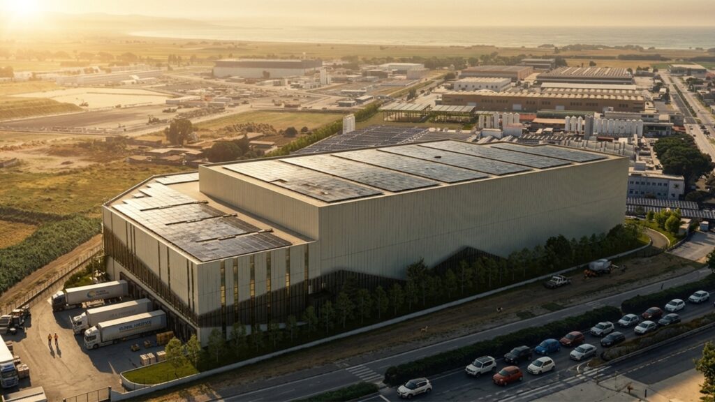 Sibeg Coca-Cola investe su Catania: 51 milioni per il nuovo polo AI - Be Sicily Mag - sibeg render