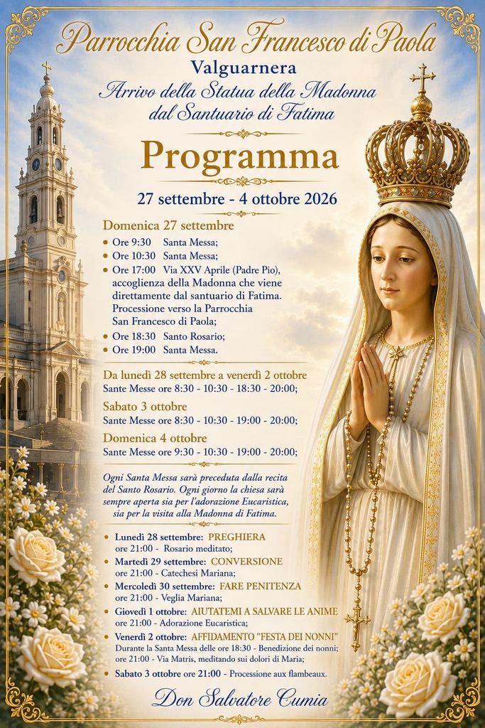 Valguarnera accoglie la Madonna di Fatima: una settimana di fede presso la parrocchia San Francesco di Paola - Be Sicily Mag - image 15