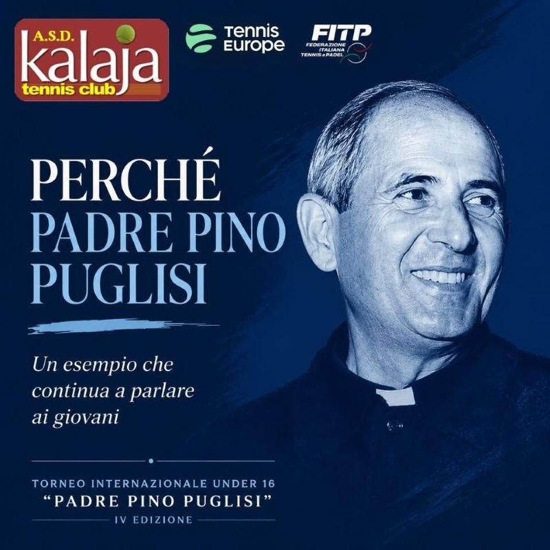 Il tennis dice no alla mafia: a Palermo il Torneo Internazionale Under 16 “Padre Pino Puglisi” 4 Il tennis dice no alla mafia: a Palermo il Torneo Internazionale Under 16 “Padre Pino Puglisi” - Be Sicily Mag - lo slogan del torneo 1